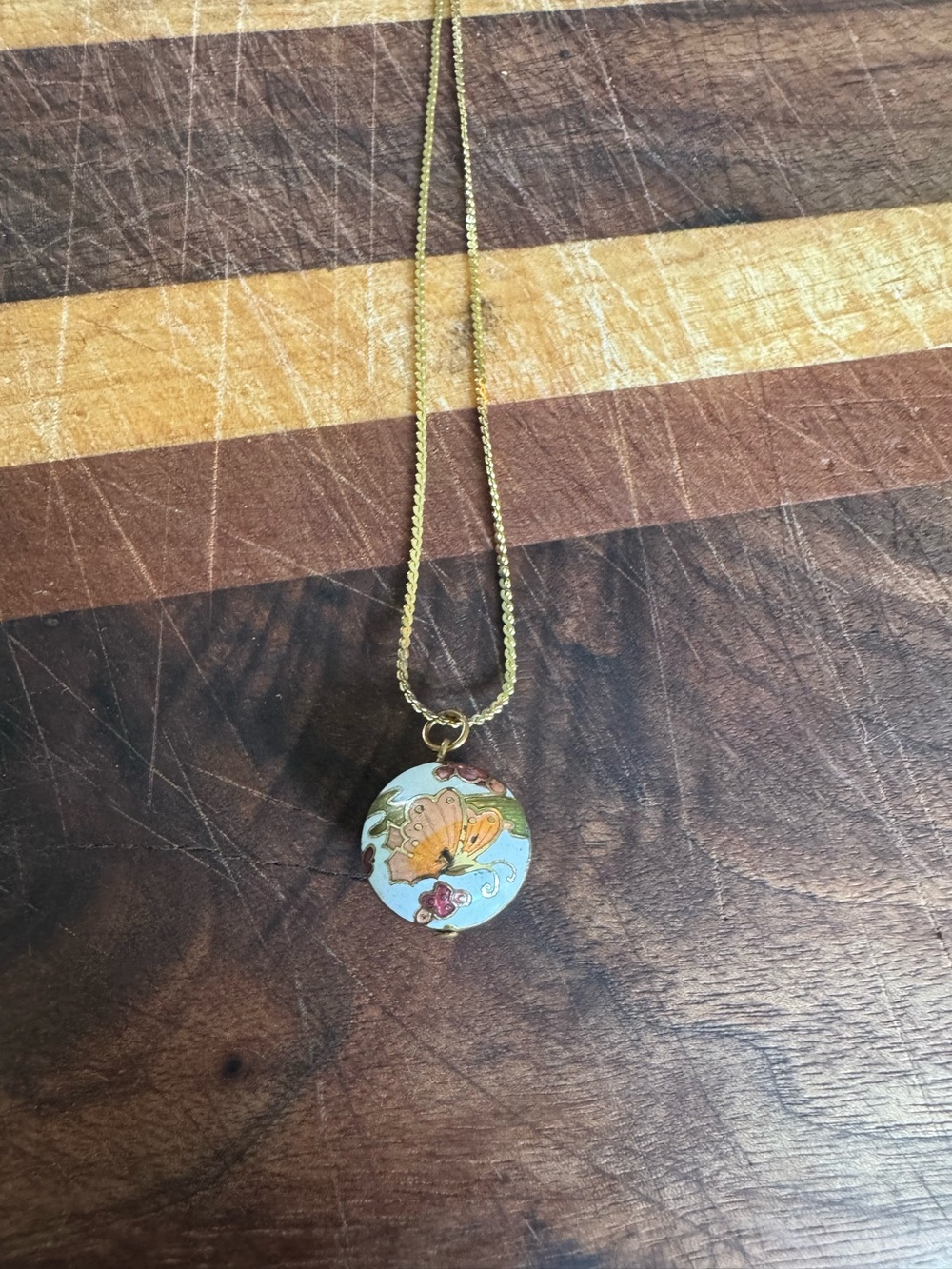 Vintage Cloisonné Necklace
